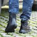 Combat Boots Medium Tactical Boots Black Desert Boots Rubber Sole_viptrois.com