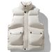 New Men's Cotton Vest Winter Warm Trendy Vest Jacket Solid Color Vest Vest Vest_viptrois.com