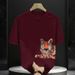 Fashion Trend Ins Personality Creative High Quality Loose Short Sleeve Large Size Men's T-Shirt 2025 Summer Top_viptrois.com