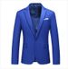 Solid color men's casual blazer_viptrois.com