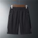 Men's Plus Size Ice Silk Shorts - Summer Athletic Loose Fit Breathable Quick Dry Running Shorts With Stretch (Black, Blue, Gray) - Sizes L To 10XL_viptrois.com