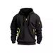 European Size Spring And Autumn Men's Sweater Hooded Zipper Multi-pocket Jumper Men's Sports And Leisure Jacket_viptrois.com