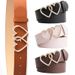 New Korean version peach heart double for women's versatile decoration, love button jeans, belt manufacturer direct_viptrois.com