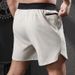 Men's Clothing Quick Drying Sports Pants Outdoor Running Shorts Four Point Pants Fitness Training Pants_viptrois.com