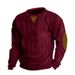 Men's Clothing Autumn And Winter Round Neck Casual Stand Collar Corduroy Long Sleeved Sweatshirt In Stock_viptrois.com