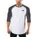 Autumn Crew Neck Sleeve Splicing T-Shirt Men's Seven-quarter Sleeve Top Slim-fit Elastic Bottom Shirt Casual Fitness Cotton_viptrois.com