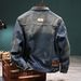 Pulse JD9 Autumn Winter Retro Denim Jacket Men Korean Version Slim Fit Handsome Trendy European American Style Cool Brand_viptrois.com