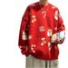 Pure Cross-Bordr Europan Plus Siz Christmas Rd Knittd Mn's Jacquard Autumn Wintr Swatr Trndy Brand Factory_viptrois.com