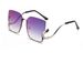 Two Circles New PC Lens Sunglasses High End Personality S Metal Leg Anti Ultraviolet Sunglasses T1037_viptrois.com