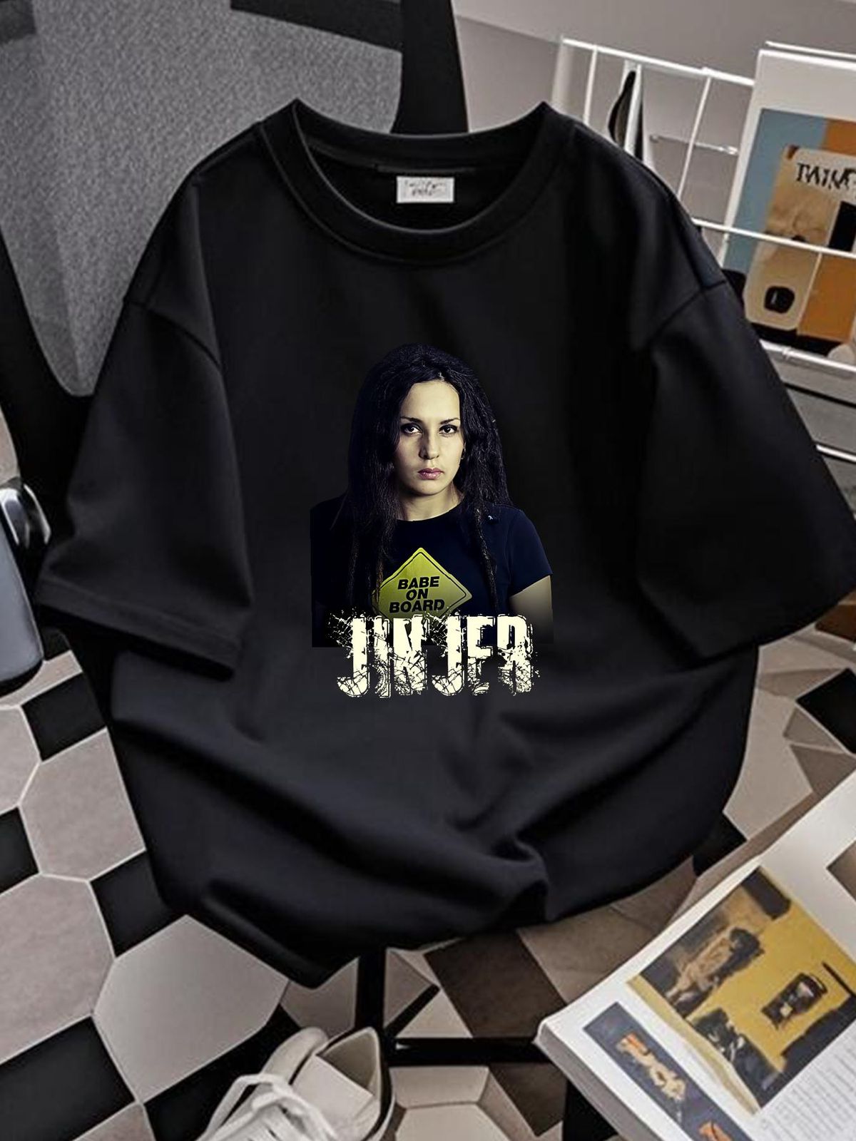 Jinjer Band Tatiana Shmayluk Black T-shirt Short Sleeve All Sizes 1PT1456 Breathable Homme Casual Fashion Stylish Designer Clothes Graphic_viptrois.com