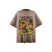 Men's Clothing retro cartoon cat print short sleeved T shirt men's summer new loose couple half sleeve_viptrois.com