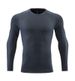 Men's Clothing Long-Sleeved Sports T-Shirt Running Quick-Drying Tights Fitness Breathable Training Outdoor Clothing Round Neck Sweatshirt_viptrois.com