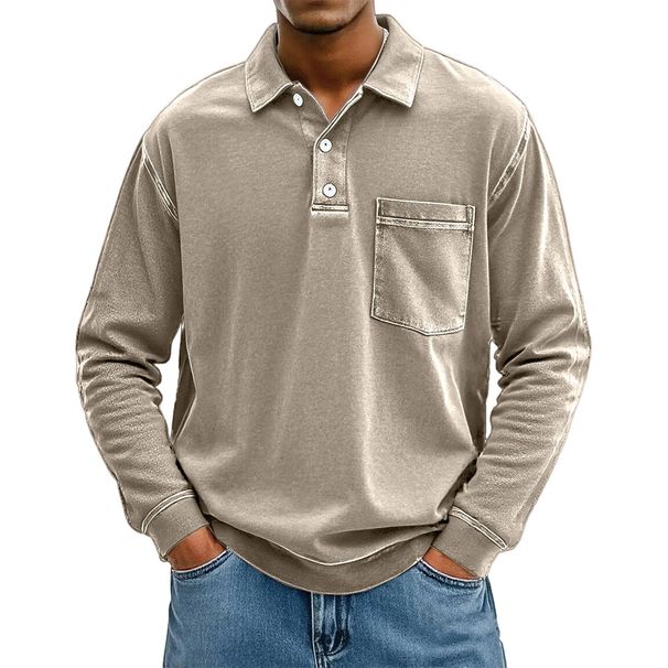 Men's Clothing Men's Shirt Solid Color Casual Versatile Long Sleeve Top Trendy Tie Dye Short Sleeve T-Shirt Summer Style_viptrois.com