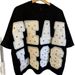 Men's Clothing High Street Oversize Floral Patch Embroidery Short Sleeves Men And Women Summer New Lazy Style Short Sleeve Tops_viptrois.com