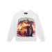 Trendy Brand Big G Coconut Tree Print Heavy Cotton Unisex High Street Crew Neck Sweatshirt_viptrois.com