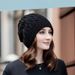 Women's Hats Autumn And Winter Knitted Hats New Style Warm Ear Protection Cold Hats For Women Wool Hats Large Head Circumference_viptrois.com