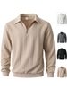 Spring/Autumn 2025 New European And American Semi-open Zipper Lapel Pullover Hoodie For Casual Men's Wear_viptrois.com