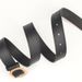 women's belt, simple and versatile double D alloy pin buckle imitation leather jeans belt _viptrois.com