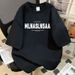Men's Clothing Men's And Women's Style Pure Cotton Retro High Street T-Shirt Letter Print Short Sleeved Top For Summer Trendy Versatile Half Sleeved_viptrois.com
