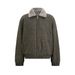 American Retro Detachable Fur Collar Short Wide Wool Brand Mountain Eagle Coat Fleece Lined Cotton Jacket Trendy_viptrois.com
