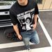 Men's Clothing Men's Summer Band Printed Portrait Retro Small Neck Short Sleeve Tee Shirt Cleanfit Trendy Top_viptrois.com