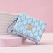 Wallet Women's Short Female Wallet Cross Border New Tri Fold Zipper Coin Purse Simple Fashion Old Pattern Card Bag_viptrois.com