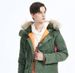 Duck Down Parka Windproof Waterproof Winter Coat With Hood, Warm Thermal Jacket For Extreme Cold Weather (-30°C To -15°C), Military Green/Black/Navy_viptrois.com