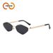 Two Circles Fashion Diamond Metal Frame Sunglasses Simple Beach Sunshade Sunglasses Female T1372_viptrois.com