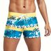 Men's Clothing New Coconut Tree Print Zipper Tether Leisure Tight Four Corner Swimming Spot_viptrois.com