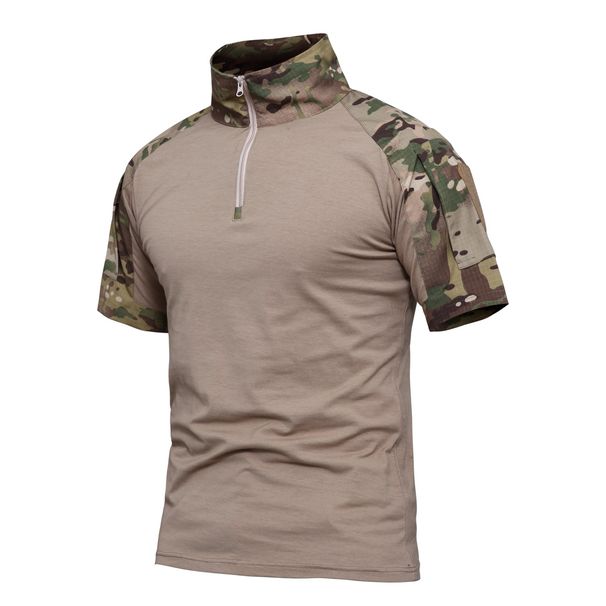 2026 Military Eagle G2 Frogman Tactical Shirt Elastic Checkered Fabric Short Sleeve CS Camouflage Top Military Enthusiast Instru_viptrois.com