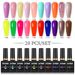 Parkson 20 Colour Gel Nail Polish Set For Manicure Semi Permanent Nude Pink Gel Varnish Wholesale UV Gel Lacquer Nail Art Kits_viptrois.com