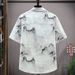 Men's Clothing Summer Lapel Casual Short Sleeved Shirt Youth Trendy Personality Simple Ice Silk Shirt_viptrois.com