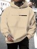 Men's Autumn And Winter Casual Fashion Loose Hooded Sweatshirt, Future Letter Pattern Printed Warm Long Sleeved Pullover_viptrois.com