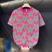 Men's Clothing Men's Short Sleeve Crew Neck T-Shirt Color Block Print Summer Style Cool And Stylish Designer Popular Online_viptrois.com