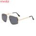 New Large Square Frame Women's Sunglasses Retro Fashion Metal Men's Sunglasses SunglassesT1293_viptrois.com