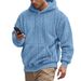 Pure Pure Cross-Border European And American Outdoor Autumn Winter New Men's Hooded Jacquard Teddy Fleece Sports Casual_viptrois.com