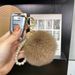 Bag Charms Car Keychain Pendant Fox Fur Ball Plush Bag Pendant Cute Fashion Schoolbag Doll Internet Celebrity Accessories_viptrois.com