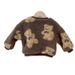 Baby clothing Baby bear thick hoodie boy baby warm coat with fleece winter coat_viptrois.com