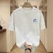 Men's Clothing High Street Cross Pure Cotton Short Sleeved Large Size Heavy Handsome T Shirt_viptrois.com