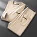 Men's Clothing High End Autumn And Winter Round Neck Sweatshirt With Cuffed Sweatpants Two Piece Set_viptrois.com