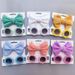 Children's Sunglasses Headband Set Daisy Baby Cartoon Toy Sunflower Sunshade Glasses Solid Color Hollow Hairband_viptrois.com