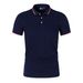 Summer Men Office Business Polo Shirt Spring Pure Solid Casual Short Sleeve Golf Shirt 2025 Breathable Unisex Shirt_viptrois.com