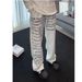 2025 American Retro Letter Slogan Graffiti Men's And Women's Autumn Stylish Straight Leg Casual Stacked Pants_viptrois.com