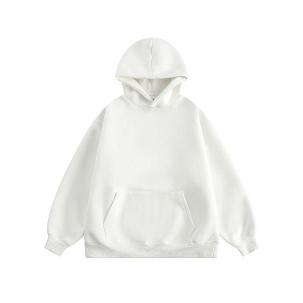 Men's Heavyweight Hooded Sweatshirt – Unisex Oversized Pullover With Side Pockets (Black/Navy/Heather Grey/More)_viptrois.com
