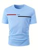 Men's Fashion Short-sleeved T-shirts Summer Slim-fit Pure Cotton Printed T-shirts Trendy Casual Versatile Tops_viptrois.com