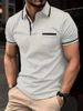 European And American 2026 Summer Polo Shirt With Buttoned Pockets Men's Sport Polo Shirt_viptrois.com