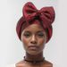 Fashion Hot Forehead Big Bow African Baotou Hat Elastic Comfortable Turban Hat_viptrois.com
