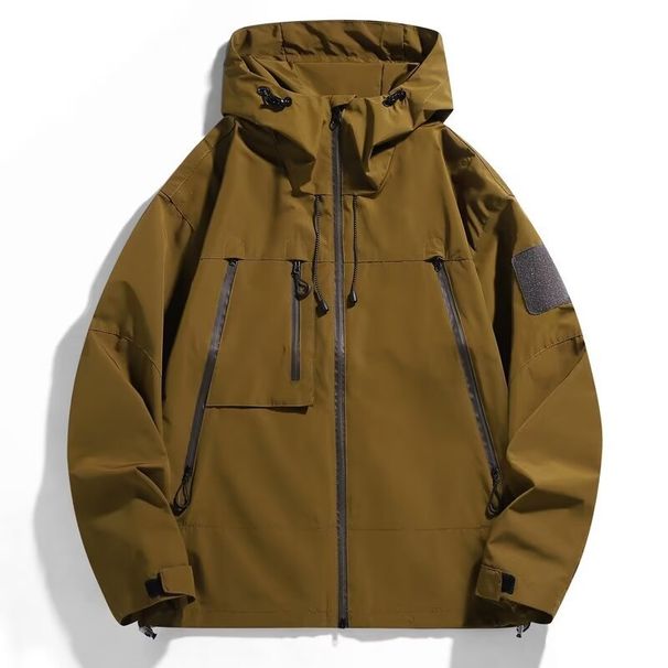Outdoor windproof jacket for men in spring and autumn fashion trend, loose and stylish jacket for young men_viptrois.com