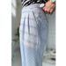 Seersucker High Waisted Neapolitan Style Men's Trousers Summer Straight Leg Casual Long Pants Relaxed Elegant British Fashion_viptrois.com