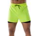 New Men's New Flat-front Discreetly Concealing Double-layer Loose Swimming Pants That Dry Quickly, Large-sized, For Hot Springs And Beaches._viptrois.com